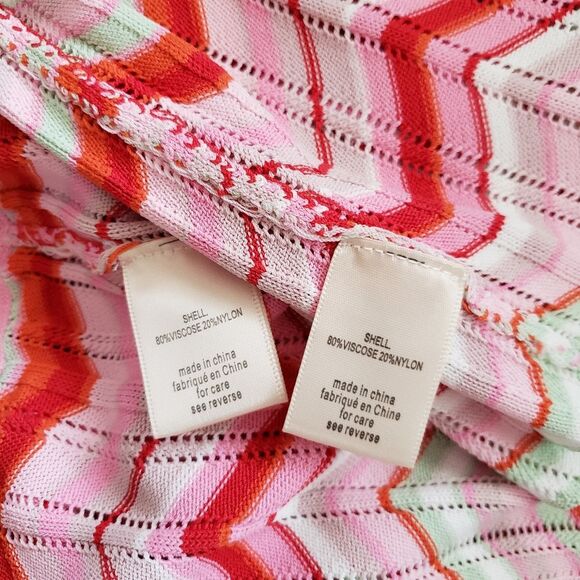 TORN by Ronny Kobo Knitted Two Piece Zig-Zag Mini Skirt/Top Set - Picture 6 of 6